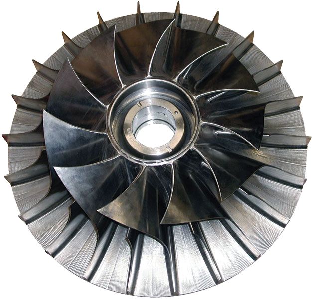 Turbine pump impeller